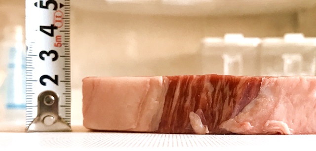 『神戸牛サーロインステーキ1枚150g』のサイズを測定